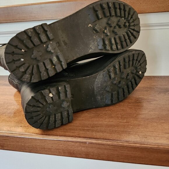 Tory Burch women's black leather boots in size 7 - Picture 6 of 12